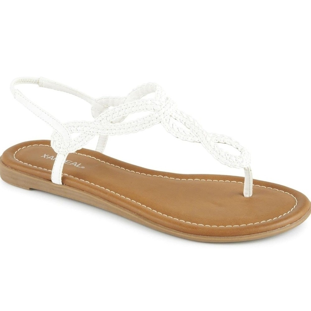 Women's Braided Ankle Strap Gladiator Thong Flip Flop Sandals 9.5